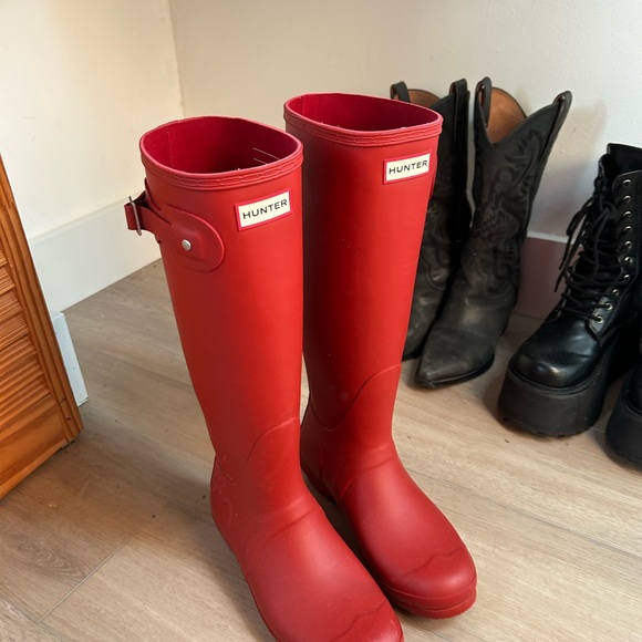 Hunter Red Rain Boots